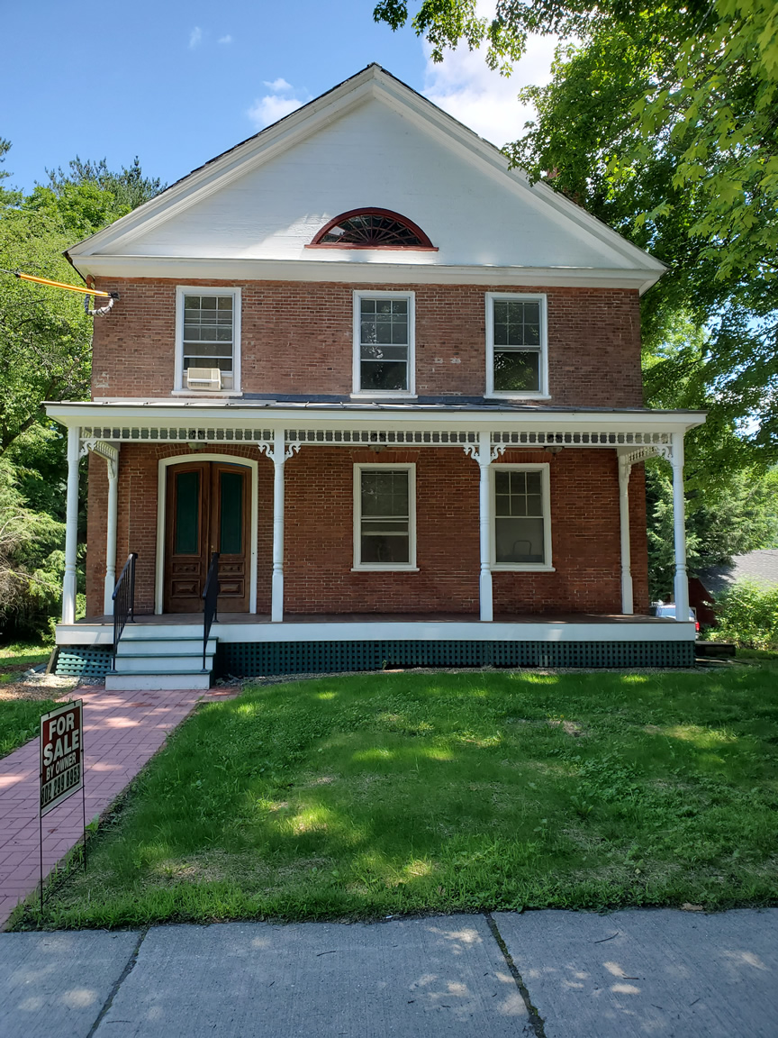 front of home after restoration