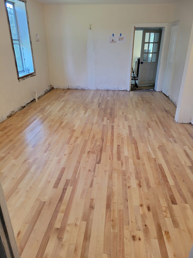 new hardwood floor