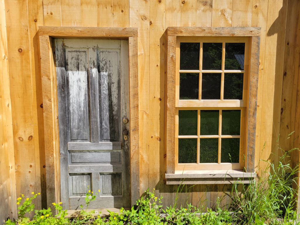 Windsor barn restored entry doorway